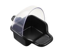 TOPPERFUN Reusable Weather-resistant Plastic Parrot Food Holder with Creative Design, Large Capacity Bird Feeding Dish for Backyard and Outdoor Use