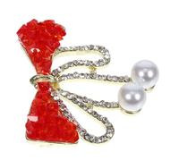 TOPPERFUN Rhinestone Bowknot Brooch Pin Alloy Decorative Brooches for Women Elegant Full Collar Pin for Dresses Shawls Charming Fashion Accessory with Versatile Matching Options