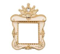 TOPPERFUN Rhinestone Crown Wall Plate Cover for Light Switch, Gold Embossed Decor 8.7x8.9cm Inner Hole, Outlet Panel Protection for Home Electrical Accessories