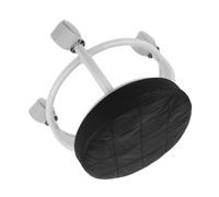 TOPPERFUN Rolling Pedicure Stool with Universal Wheels, Black Small Massage and Salon Stool for Spa, Beauty Therapy, Portable Mobile Footrest Chair for Home and Professional Use