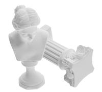 TOPPERFUN Roman Column Statue Resin Crafted Character Bust Statue Decor Home Decoration
