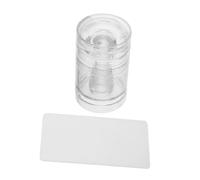 TOPPERFUN Rotatable Silicone Nail Stamper Kit for French Tips Adjustable Manicure Tool for All Nail Clear Jelly Stamper with Precision Alignment for DIY Home Salon Use