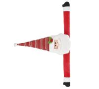 TOPPERFUN Santa Tree Topper Christmas Decoration Christmas Tree Topper Cloth Short Plush Fabric for Home