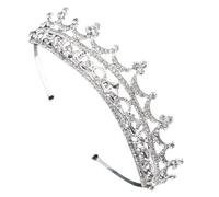 TOPPERFUN Shiny Crystal Bride Wedding Crown Headdress Lightweight Chic Design for Women Brides Bridesmaids Party