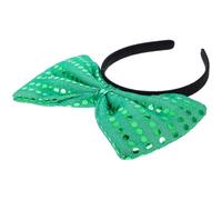 TOPPERFUN Shiny Sequins Bow Headband Thin Hair Loop for Ladies Party Headband Women Hair Accessories
