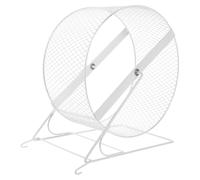 TOPPERFUN Silent Hamster Running Wheel Toy with Bracket for Squirrel and Hedgehog, Iron Material Exercise Wheel for Small Pets with Quiet Operation Suitable for Pet Play and Exercise