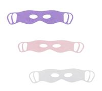 TOPPERFUN Silicone Eye Massager Masks Gentle and Stimulating Acupuncture Points 3pcs for Eyes with Curved Nose Bridge for Relaxation