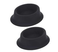 TOPPERFUN Silicone Shaving Soap Bowls Sl lack Design 2pcs Lightweight and Sturdy with Comfortable and Efficient Shaving Experience for Men and Barbers for Home and Travel Use