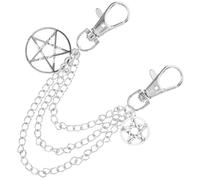 TOPPERFUN Silver Alloy Shoe Chains with Five-pointed Star Design Rust Resistant and Easy to Install Sneaker Accessories for Canvas and Casual Shoes Charm for Everyday Wear