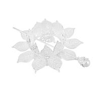 TOPPERFUN Silver Lotus Hair Clips Traditional Chinese Hairpins for Women Elegant Metal Hanfu Hair Sticks with Oriental Floral Design Wedding Guest Accessories Cultural Festival Headdress