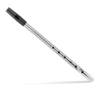 TOPPERFUN Silver Metal C Key Beginners Flute Made of Copper with Environmental Protection Features Suitable for Experts, Instrument Flute for Adults and Irish Music