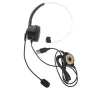 TOPPERFUN Single-ear Call Center Headset with Microphone, Head-mounted Earphone, Black, Pvc Memory Foam Pu Leather, Noise Reduction Technology, 32ω, 108db, for Gaming