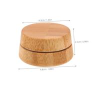 TOPPERFUN Small Bamboo Lip Balm Container Mini Round Refillable Screw Cap Jar with Bamboo Shell for DIY Creams Travel Makeup Facial Lotion Storage