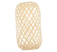 TOPPERFUN Small Bamboo Woven Lamp Shade for Ceiling Lights Lightweight Lampshade Cover for Vanity Pendant Wall Sconce Decorative Natural Bamboo Lighting for Bedroom Living