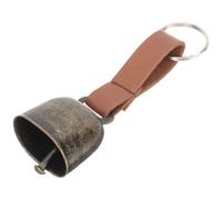 TOPPERFUN Small Bells Small Bells That Ring Vintage Copper Leather Anti-Lost Bell Pendant for Pet and Cattle Hiking DIY Crafts