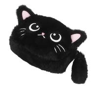 TOPPERFUN Small Coin Pouch Cat Wallet for Girls Lipstick Pouch Plush Polyester Material Cute Cartoon Cat Shape Quick Access Efficient Storage Proper Capacity Design for School and Casual