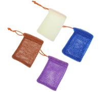 TOPPERFUN Soap Drying Deep Quick Cleaning Daily and Body Practical 4pcs Nylon Bags Drawstring Design Dormitory Use