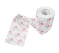 TOPPERFUN Soft Floral Printed Toilet Paper Roll Made from Wood Pulp with Unique Flower Pattern Design, Practical Solution for Travel and Home Use, Visually Appealing and Elegant