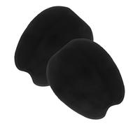 TOPPERFUN Soft Self-Adhesive Shoe Tongue Cushions with Double-Sided Tape Lightweight Forefoot Pads for Blister Prevention and Comfortable Fit Black Inserts for Daily Shoe Comfort