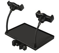 TOPPERFUN Sound Card Holder for Microphone Stand Clamp Tray Movable Design Prevents Falling