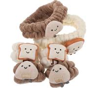 TOPPERFUN Spa Headbands and Fleece Face Wash Wristbands Non-slip Stretch Skincare Headband and Arm Bands for Keep Hair and Arms Dry During Face Washing and Makeup