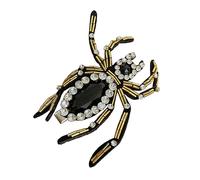 TOPPERFUN Sparkly Rhinestones Spider Hair Clip Unique Halloween Costume Accessory for Parties and Festivals Easy to Wear for All Hair Types Elegant Decoration for Art Photos and Masquerades