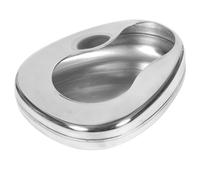 TOPPERFUN Stainless Steel Bed Pan and Urinal for Bedridden Elderly Patients, Metal Horizontal Bedpan with Sturdy Design, Suitable for Hospital and Home Care Use