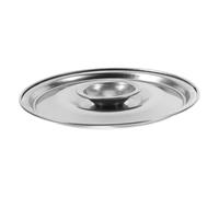 TOPPERFUN Stainless Steel Mini Saucepan Lid 12cm Universal Pot Cover Splash-resistant Seasoning Pot Lid for Home Kitchen Cooking