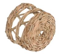 TOPPERFUN Straw Woven Lampshade for Ceiling Lamp with Rustic Style, Easy to Install and Lightweight Round Lamp Shade, Softens Light for Hotel Decoration and Furnishing Style