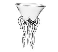 TOPPERFUN Stylish Octopus Design Glass Cocktail Cup for Home Bar Unique Mojito and Martini Glassware Glass Material Wine and Whiskey Drinkware Party Table Decor