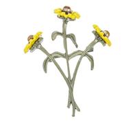 TOPPERFUN Sunflower Lapel Pin Enamel Flower Brooch for Hat Scarf Dress Accessories Delicate Floral Decoration Secure Pin Design for Women Clothing and Bags Elegant Choice for Parties and