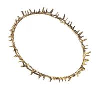 TOPPERFUN Thorn Crown Headband Metal Party Hair Accessory for Women Prom King Renaissance Fair Birthday Goddess Homecoming Tiara with Unique Design Crown Prop