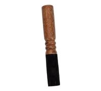 TOPPERFUN Tibetan Singing Bowl Mallet 18cm Wooden Stick with Handcrafted Leather Wrapped Handle for Meditation Sound Bowls and Buddhist Healing Rituals