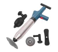 TOPPERFUN Toilet Plumbing Tool Basin Plunger 60Cm Stainless Steel Multi-Functional High Pressure Air Pump Easy to Use Convenient Storage for Home Bathroom Drain Cleaning