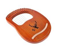 TOPPERFUN Tone Lyre Harp Strings Handheld Music Instrument Ancient Style Harp for Playing Melodies at Home
