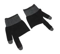 TOPPERFUN Touchscreen Anti-sweat Gaming Finger Gloves, Breathable Half-finger Phone Game Gloves for Men, 1 Pair Finger Sleeves for Mobile Gaming