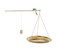 TOPPERFUN Traditional Chinese Copper Gram Scale with 250g Capacity and Easy to Use Lever, Stable Materials for Accurate Weighing of Chinese Herbal Ingredients and Tea in Professional