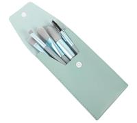 TOPPERFUN Travel Makeup Brush Supple Makeup Brushes for Eyeshadow Blush and Loose Powder for Face Beauty Tools and Go Application