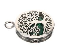 TOPPERFUN Tree of Life Pendant Hollowed Retro Charm for Jewelry Making Natural Crystal Crafting Supply Versatile Accessory for Necklaces and Bracelets