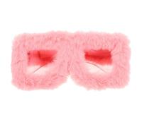 TOPPERFUN Trendy Women Sunglasses with Plush Pink Square Frames Lightweight Comfort Versatile Style for Traveling and Costume Parties