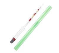 TOPPERFUN Triple Scale Hydrometer for Home Brew Testing Tool for Beer Wine and Juice Measures Specific Potential and Brix Easy to Read and Use