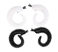 TOPPERFUN Two Pairs Sheep Horn Hair Clips Halloween Costume Props Cosplay Bobby Pins Unique Horn Design for Adults Hair Accessories