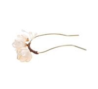 TOPPERFUN U Shaped Flower Hair Pin Chinese Style Hair Fork for Buns Lightweight Comfortable Vintage Accessory for Weddings Formal Events Intricate Design for Timeless Elegance