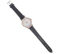 TOPPERFUN Ultra Thin Alloy Quartz Women Wrist Watch with Arabic Numerals Black Velvet Strap Easy Reader Bracelet for Ladies Everyday Wear