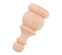 TOPPERFUN Unfinished Solid Wood Finials for Furniture Bed Posts and Staircases Roman Bridge Inspired Carved Decorative Wood Ornaments Versatile Home Decor Elements