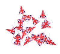 TOPPERFUN Union Jack Triangle Bunting Flags 14x21cm Small Party Banner Garland 5 Meter 20 Pieces Outdoor Festival Celebration Decoration