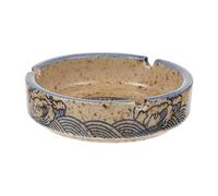 TOPPERFUN Unique Ceramic Ashtray Compact Desktop Ash Holder for Home Decor Stylish Table Ashtray with Craftsmanship for Offices Bars and Shopping Malls