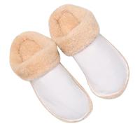 TOPPERFUN Velvet Lined Shoe Covers Winter Warm Foot Inserts for Women Shoe Inserts Slipper Soles Home Use