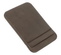 TOPPERFUN Vertical Card Holder Wallet for Men Mini Lightweight Pu Business Card Case with Multiple Slots Id and Driving License Organizer for Travel and Daily Use