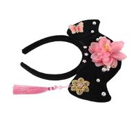 TOPPERFUN Vintage Chinese Qing Dynasty Hairband for Women Comfortable Floral Princess Headpiece Hanfu Costume Accessory for Cultural Events Cosplay Photography Prop